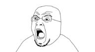 glasses muhammad_ali open_mouth soyjak stubble variant:alijak // 896x500 // 5.1KB