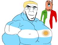 a10_eyes argentina blue_eyes brown_skin countrywar flag:argentina flag:italy hanging italian_excellence italy mge op_is_a_mindbroken_pajeet_retard_who_is_obsessed_with_itaryans shitskin subhuman tranny trend:aryan variant:godjak variant:hydejak yellow_hair // 1691x1342 // 231.6KB