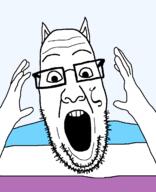 beard cat_ear glasses hand hands_up variant:ppp zoophile // 1000x1233 // 78.0KB