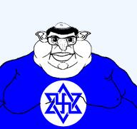 closed_mouth clothes curly_hair ear fat glasses hat jewish_nose judaism kippah lips mutt star_of_david subvariant:branigger swastika tshirt variant:brandon variant:meximutt // 1674x1582 // 46.3KB