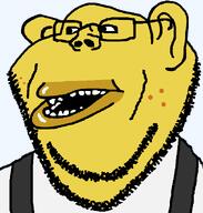clothes emoticon freckles glasses mutt_lips nerd overalls subvariant:impish_amerimutt variant:impish_soyak_ears white_shirt yellow_skin // 598x628 // 18.9KB