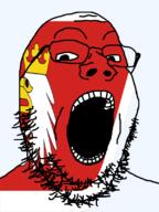 country flag flag:warmian-masurian glasses looking_at_you open_mouth poland soyjak stubble teeth text transparent transparent_background variant:gapejak voivodeship warmian-masurian // 600x800 // 71.0KB