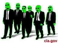 bald central_intelligence_agency clothes full_body glasses glowing green_skin meta:not_oc multiple_soyjaks open_mouth reservoir_dogs shadow soyjak soyjak_party stubble suit sunglasses variant:chudjak variant:cobson variant:feraljak variant:gapejak variant:markiplier_soyjak variant:soyak walking white_background wrinkles // 4500x3375 // 1.8MB