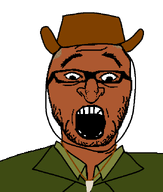 australia australian_shitposter balding big_nose blond brown_skin bruce clothes cowboy_hat eyebrows forehead_lines glasses green_shirt grey_hair hat jewish_nose long_nose looking_down necklace nose open_mouth shark_tooth shirts soyjak stubble tan_skin teeth transparent_background variant:shabbos_soy // 545x643 // 25.8KB