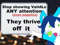 blue_fur blue_hair boycott don't_feed_the_troll fox furry green_eyes nose_piercing nose_ring text variant:two_pointing_soyjaks // 1280x960 // 115.1KB