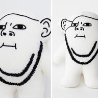 bald beard closed_mouth ear eyes meta:ai_generated nose plush stubble variant:impish_soyak_ears white_background white_skin // 1024x1024 // 1.5MB