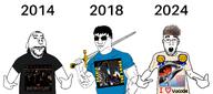 ai_art album_cover award band clothes julian_casablancas millenial music pointing shades sword the_voidz tshirt variant:chudjak variant:gapejak variant:shirtjak zoomer zoomer_hair // 3249x1440 // 1.3MB