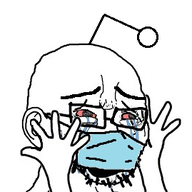 antenna arm bloodshot_eyes crying ear glasses hand hands_up open_mouth reddit redditard soyjak stubble variant:cryboy_soyjak // 269x275 // 46.4KB