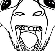 deformed glasses oh_my_god_she_is_so_attractive open_mouth soyjak stubble variant:bernd // 1106x1012 // 136.2KB