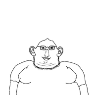 arm bald chin clothes double_chin ear fat glasses head mouth mouth_closed nose obese short stubble tshirt variant:chinigger // 2000x2000 // 193.0KB