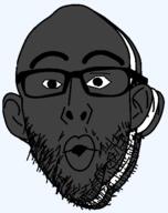 black_skin cookie ear food foodjak glasses half_open_mouth objectsoy oreo soyjak stubble variant:nojak // 402x509 // 14.8KB