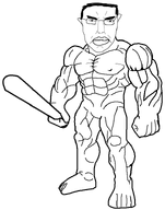 angry bat buff closed_mouth demon ear full_body glasses hair ripped scary soyjak strong subvariant:pol_face template ttt tung_tung_tung_sahur variant:chudjak // 592x755 // 39.4KB