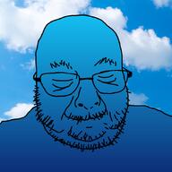 blue_skin calm closed_eyes cloud elderly glasses old oldfag sky smile variant:grampjak // 879x879 // 286.8KB