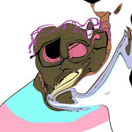 ack brown_skin brown_troonjak distorted open_mouth tranny variant:feraljak // 1500x1500 // 336.2KB