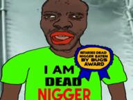 animated award big_lips dark_skin dead flies green_shirt nigger red_lips yellow_eyes // 600x450 // 1.5MB