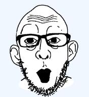 glasses merge open_mouth series:fusionjaks soyjak stubble subvariant:nobbert variant:cobbert variant:nojak // 518x565 // 23.2KB