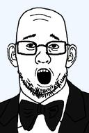 'p_diddy bowtie clothes diddy diddy_ahh_blvd_💀💀💀 low_effort open_mouth series:joke_soyjaks suit template variant:diddyjak // 477x717 // 29.5KB