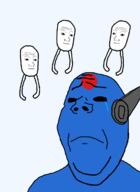 antenna black_eyes blue_skin crying female naked rain_world sad tear variant:gapejak wojak // 887x1214 // 69.3KB