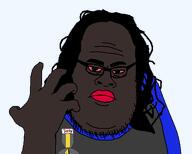 award badge black_skin bloodshot_eyes double_chin hair hand jake long_hair nigger nigger_lips red_lips retard skajyos subhuman subvariant:down_syndromejak text trend:jartycuck ugly variant:skajyosjak variant:syndromejak // 557x446 // 10.8KB