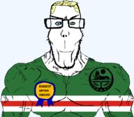 a10_eyes aryan biggest_aryan_award blond blue_eyes buff chechnya country glasses looking_at_you smile subvariant:euroaryan subvariant:euromutt variant:markiplier_soyjak // 1059x929 // 88.4KB