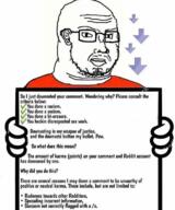 glasses hand holding_object reddit sign soyjak stubble subvariant:duzjak text variant:soyak // 640x769 // 317.2KB