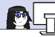 clothes computer glasses hair monitor neutral variant:soytan // 400x267 // 32.1KB