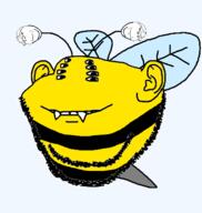 3soyjaks animal antenna bee bug ear no_nose series:animaljaks smile soyjak stubble subvariant:impish_bee subvariant:wholesome_soyjak variant:gapejak variant:impish_soyak_ears wing // 403x425 // 58.3KB