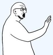 arm donald_trump ear glasses hand open_mouth soyjak stubble template transparent_background variant:unknown // 461x473 // 6.2KB