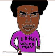 black_lives_matter black_skin millions_must_die ms_paint subvariant:chudjak_front subvariant:pol_face variant:chudjak // 627x638 // 113.0KB