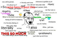 balding glasses greentext hair open_mouth soyjak stubble text variant:soyak // 1024x684 // 393.3KB