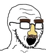 glasses incognito no_eyes open_mouth soyjak stubble variant:soyak // 671x800 // 25.4KB