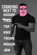 angry arm arrow bloodshot_eyes buff crying ear eyebrows full_body gigachad glasses grey_skin hair hand leg lips muscles nas:gigachad red_skin seething subvariant:chudjak_front text variant:chudjak vein wrinkles yellow_teeth // 680x1024 // 1007.2KB