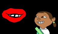 black_background brown_eyes brown_hair commercials dairy_queen female girl_scout lips red_lips teeth thin_mints variant:gapejak variant:mintson // 1239x734 // 54.1KB