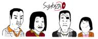 4soyjaks akira_nishikiyama goro_majima kazuma_kiryu makimura_makoto rgg subvariant:gapejak_female variant:chudjak variant:gapejak variant:markiplier_soyjak variant:wojak yakuza yakuza_0 // 2655x1061 // 522.5KB