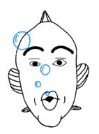 animal bubble fish open_mouth soyjak thick_eyebrows variant:nojak // 443x600 // 10.8KB
