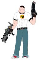 brown_eyes closed_mouth full_body glove gun hair holding_gun holding_object jeans muscular_male sam_stone serious_sam serious_sam_2 shoe smile sneakers soyjak submachine_gun subvariant:mexiaryan t-shirt uzi variant:meximutt video_game white_skin // 2604x3988 // 162.6KB