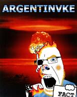 argentina beard blond blue_eyes explosion fact fire flag:argentina glasses holding_object nuclear open_mouth series:countrynvke tattoo trend:aryan trvthnvke variant:cobson // 1174x1474 // 2.0MB