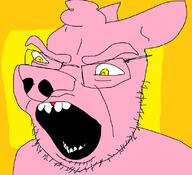 furry glasses hohol oekaki open_mouth pig soyjak stubble ukraine variant:cobson yellow_eyes // 812x738 // 24.2KB