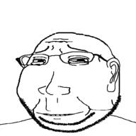 closed_mouth eyelids glasses gramps old smile soyjak stubble subvariant:massjak subvariant:wholesome_soyjak variant:gapejak wrinkles // 600x600 // 11.3KB