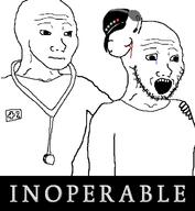 2soyjaks blood brain_tumor cancer cap clothes crying doctor hand hat headphones mister_metokur open_mouth stethoscope stubble text tumor variant:soyak variant:wojak // 571x618 // 37.2KB
