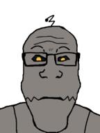 closed_mouth emmy_the_robot front_facing glasses neutral pip robot stubble subvariant:neutralplier variant:markiplier_soyjak // 600x800 // 45.6KB