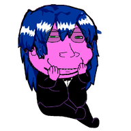 animated arm blue_hair bow bury_pink_gril ext=gif foot glasses hair hand janny leg meta:namefags mist mist_(user) pink_skin smile soyjak stubble subvariant:massjak variant:gapejak // 981x1066 // 102.4KB