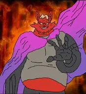 brimstone evil fat furry furry_fox obese pyrocynical subvariant:redditus_colossus variant:syndromejak // 629x692 // 55.8KB