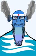 angry bald bloodshot_eyes blue blue_skin calm closed_mouth ear flag flag:hyogo flag:japan fume glasses hyogo japan ogre_ears seethe smoke soyjak stretched_chin stubble subvariant:longplier template todofuken transparent_background variant:markiplier_soyjak // 823x1250 // 82.9KB