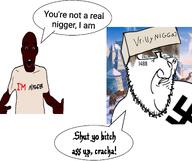 2soyjaks a10_eyes black_skin clothes glasses hair hat hyperborea meta:the_fact_that_this_wasn't_posted_here_before_is_fucking_astonishing nazism nigger schutzstaffel stubble swastika text trend:aryan variant:shirtjak variant:smugjak vril wigger // 2048x1720 // 237.9KB