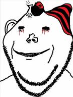 blood closed_mouth clothes creepy ear hat horror monster smile soyjak stubble variant:impish_soyak_ears // 588x780 // 58.2KB