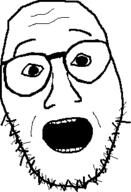 glasses open_mouth soyjak stubble variant:unknown // 213x313 // 261.7KB