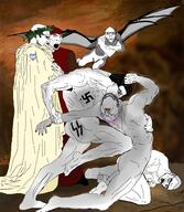 art dante dante_and_virgil demon divine_comedy ear full_body glasses hair heart hell multiple_soyjaks naked nazism nordic_chad open_mouth painting stubble swastika tattoo tranny variant:bernd variant:chudjak variant:cobson variant:gapejak variant:nojak variant:unknown virgil // 2803x3223 // 7.8MB