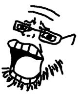 anime glasses one_piece open_mouth soyjak stubble template tony_tony_chopper variant:tony_tony_chopper_soyjak // 313x366 // 23.0KB