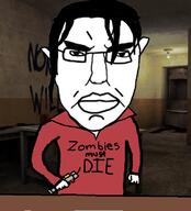 angry arm closed_mouth clothes ear female glasses hair hand holding_object left_4_dead_(series) left_4_dead_1 millions_must_die pipe_bomb soyjak subvariant:chudjak_front valve variant:chudjak video_game zoey_(left_4_dead) // 615x680 // 279.1KB
